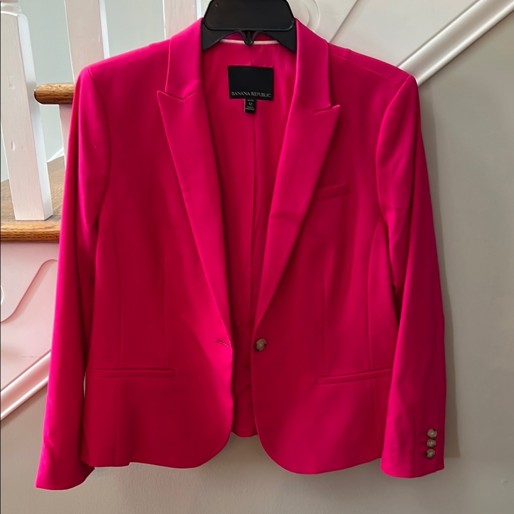 Banana Republic Petite Women's Pink Blazer
